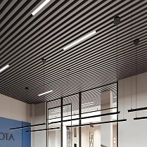 Реечный подвесной потолок Alubest 84х50 мм (цена за м2)