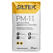 Штукатурка Siltek PM-11 цементная стартовая, 25 кг