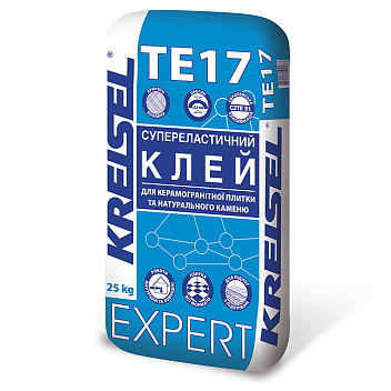 картинка Клей для плитки Kreisel ТЕ 17 (107)  EXPERT эластичный, 25 кг 