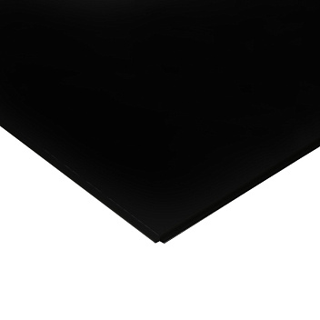 картинка Потолок подвесной Alubest кассетный оцинкованый черный tegular 600х600мм 