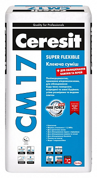 картинка Клей для плитки Ceresit CM 17 Aero (Super Flexible), 25 кг 